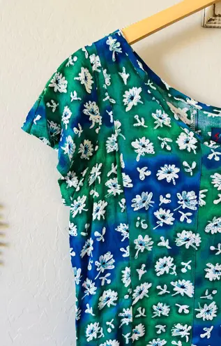 Jams World Jam’s World dresses | Jam’s World floral midi dress size blue white green EUC