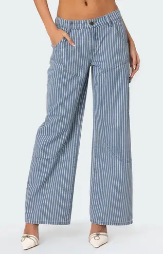 Edikted Striped Carpenter Jeans