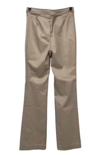 Babaton ARITZIA Ten by Sundance High waisted flared satin pants TAUPE Size 4