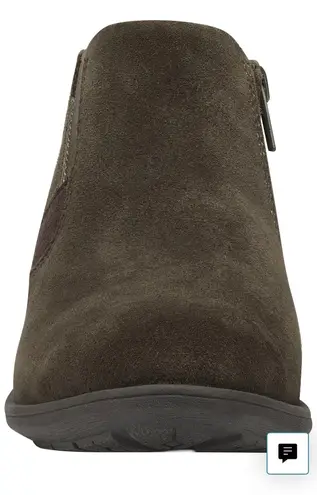Earth Origins Christine Suede Bootie in Olive Khaki Size 8.5 NEW