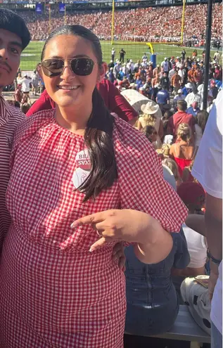 ASOS Trendoyl  Red White Gingham Preepy Dress Size Large thumbnail 11