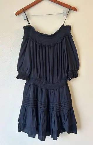 DO+BE Black Off The Shoulder Mini Dress Size Medium