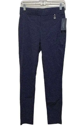 Tommy Hilfiger  Polka Dot Leggings Navy Blue and White Women’s Size 6 New