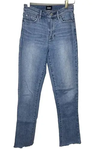 Hudson Jeans  Women’s High Rise Straight Denim Light Wash Size 25 Zoeey Deep Cuff