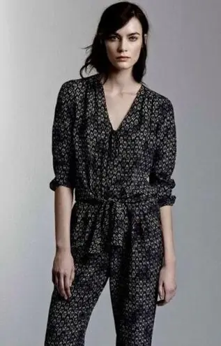 Rebecca Taylor Box Step Silk Jumpsuit