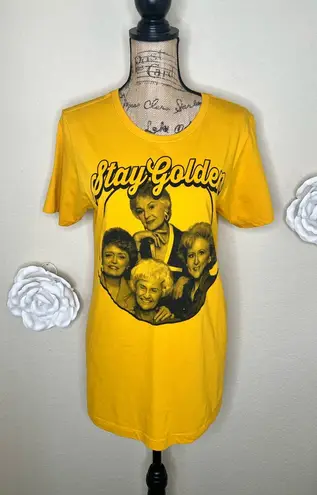 NTM: ABC Studios Golden Girls Stay Golden Yellow Gold Retro T Shirt Sz M Size M