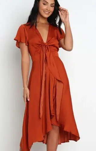 Petal and Pup  Montrose Midi Dress Rust