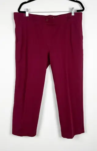 Betabrand Womens Dress Yoga Pants Maroon Sz 2XL Petite