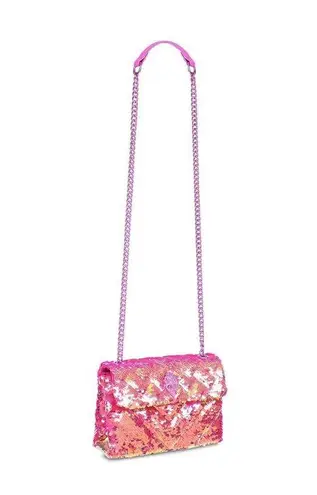Kurt Geiger Kensington Sequin Shoulder Bag Pink