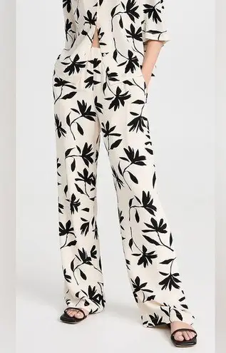 ANINE BING Owen Pants Tropical Leaf Print New