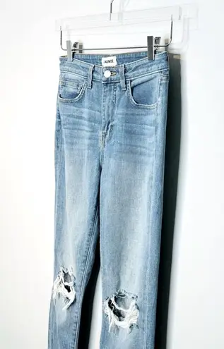 L'Agence High Line High Rise Skinny Desert Light Destressed Denim Jeans Size 25