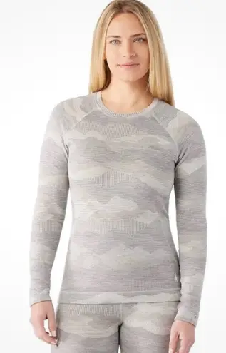Smartwool Merino Wool Classic Thermal Base Layer Gray Long Sleeve Women's Size M