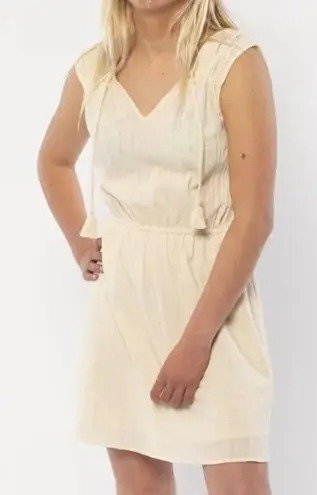 Sisstrevolution Ivory Bonnie Sleeveless Woven Mini Dress Small White