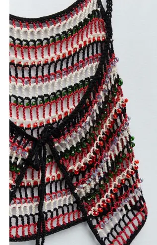 Beaded Crochet Top Limited Edition Multiple Size M - $75