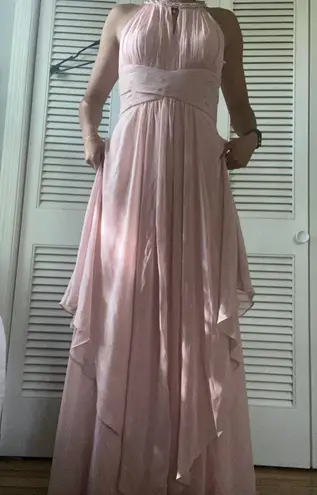 Eliza J Light Pink Lace Dress