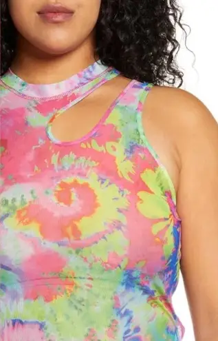 River Island Tie Dye Mesh Body-Con Dress size 26UK/22US NWT (b23)