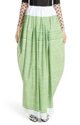 Marine Serre Regenerated Ball Skirt Green Striped