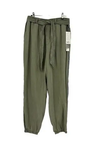 North & Co by Boundless North Pants Womens Large Side Stripe Jogger Olive NWT Green