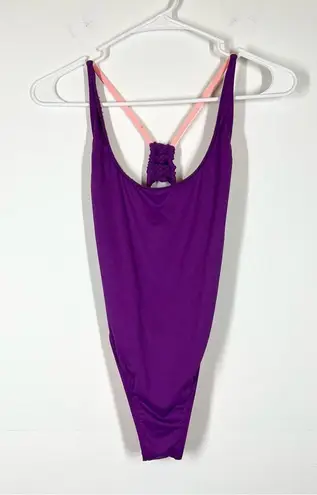 Flaw NWT B. Swim The Boss One Piece Swimsuit Size XS Purple
