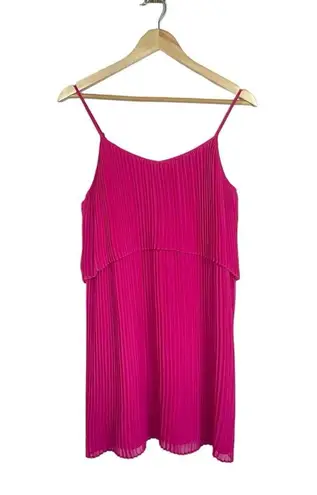 BCBGeneration  Pleated Popover Mini Dress in Pink Size S