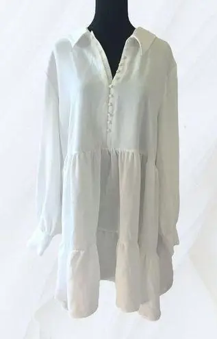 Danielle Bernstein White babydoll dress size 3X