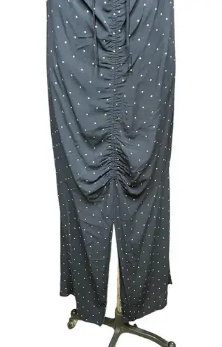 Alice McCALL Oscar Maxi Dress Sleeveless Ruched Polka Dot Black White Size US 10