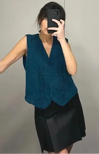 Handmade Wool Knit Sweater Vest