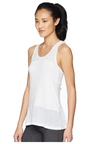 Beyond Yoga NWOT Mesh Me Up White Racerback Tank top size S small