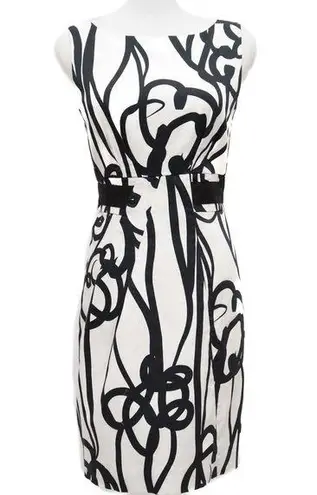 David Meister  Women's Black & White Dress‎ Size 2