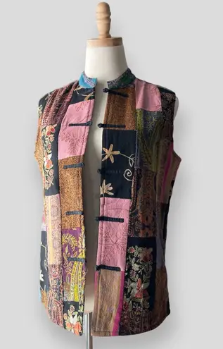 Coldwater Creek Boho Wool Patchwork Vest