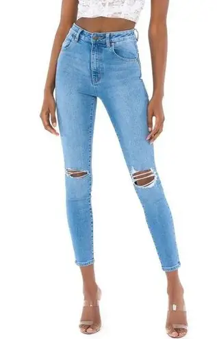 Rolla's Rolla’s East Coast ankle high rise skinny distressed busted knees jeans size 27