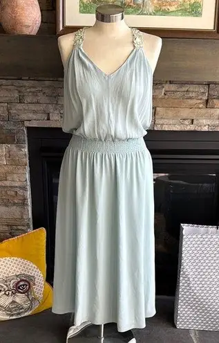 Rebecca Taylor Sleeveless Halter Midi Dress