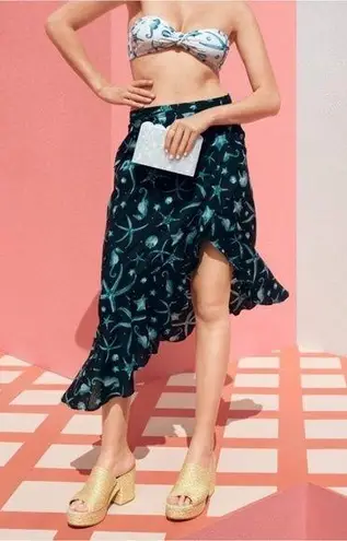 Agua Bendita X TARGET Deep Sea Print wrap Skirt Size XL NEW