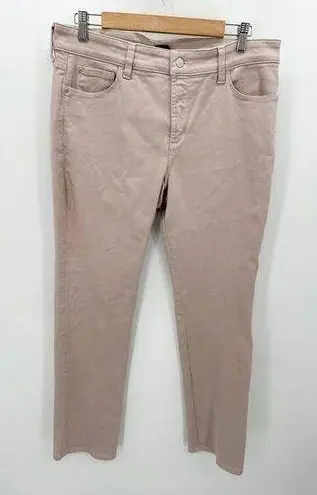 NYDJ Pants Women 14 Khaki Sheri Slim Lift-Tuck Technology Cotton Blend