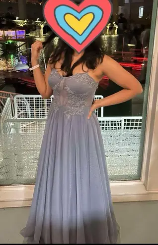 Windsor Blue corset gown Size 6