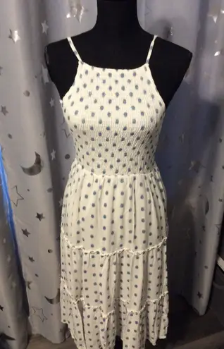 Sim & Sam Spaghetti Strap Adorable Full Sundress Romantic Small S Tiered