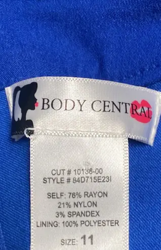 Body Central Bandage Cobalt Blue Cocktail Dress Size 11