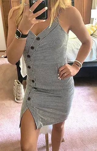 Caution to the wind striped dress hot sale