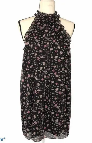 BCBGeneration  A-Line Halter Sleeveless Floral Mini Dress NWT Size Small