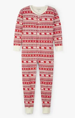 Little Blue House by Hatley Fair Isle Bear Adult Union Suit