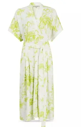 ALLSAINTS Roisin Riyaz Floral Print Midi Length Shirt Dress Size 4