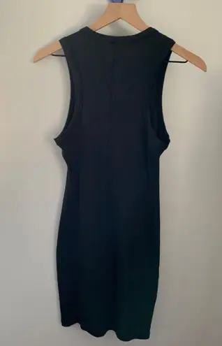 SKIMS Large Cotton Rib Tank Mini Bodycon Dress Scoot Black