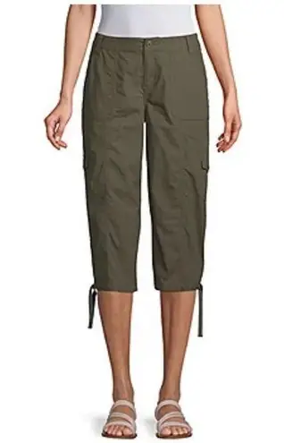 Fashion Bug - Khul style vintage green cargo pant cropped 10 - y2k