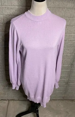 Daisy Street Purple Long Sleeve Crew Neck Pullover Sweater Dress Size XS