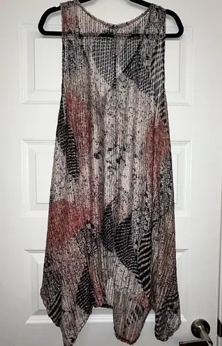 Paradise USA Sleeveless Lagenlook Mesh Tunic Cover Up Size XL/XXL
