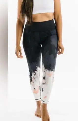 Zyia Black Watercolor Ombre Summit Hi-Rise 7/8 Leggings Sz.16-18 NWT