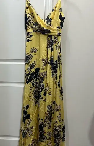 Jill Stuart Jill Yellow Floral Gown Size 4 US $308