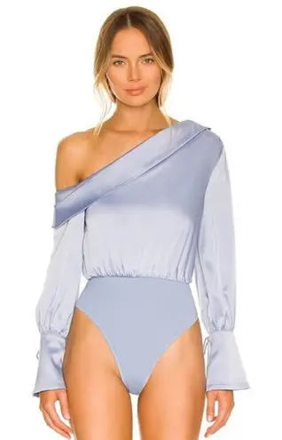 Camila Coelho One-Shoulder Bodysuit – Size Small – Blue Revolve