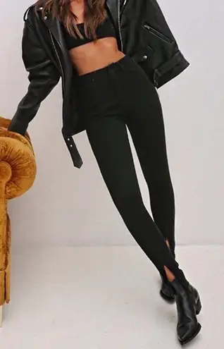 We Wore What High Rise Skinny Zip Jeans Black Size 24 NWT