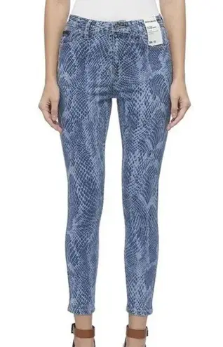 DKNY  High Rise Skinny Delancey Snake Skin Printed Jeans SZ 31/12 NWT WMN'S